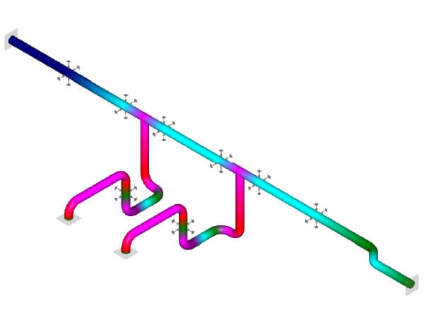 Example of seismic analysis with AutoPIPE