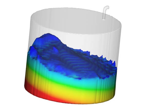 Example of sloshing analysis with Flow-3D