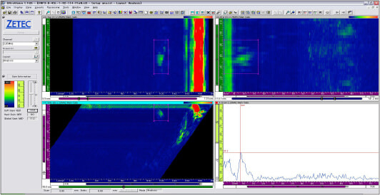 超音波探傷データの例